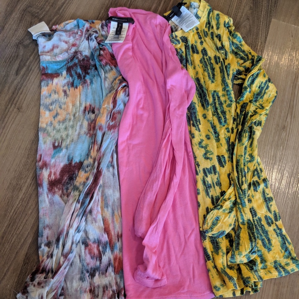 BCBGlong Sleeve Tissue T-shirt’s XS